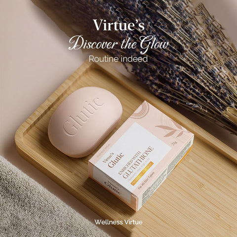 Virtue's Glowing Soap with Glutathione & Natural Extracts